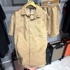 Turkish Shirt shorts set sws