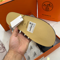 HERMES 'BROWN HIGH QUALITY SLIDE