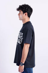 Navy Drop sholder t shirt