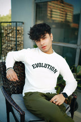 White Squar texture Sweatshirt VESTOJ