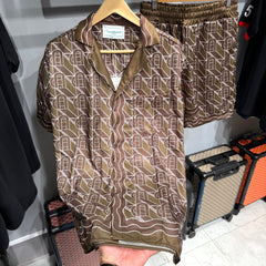Turkish Shirt shorts set sws