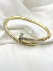 Gold Screw Bracelet
