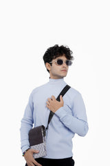 Turtle neck sky blue VESTOJ