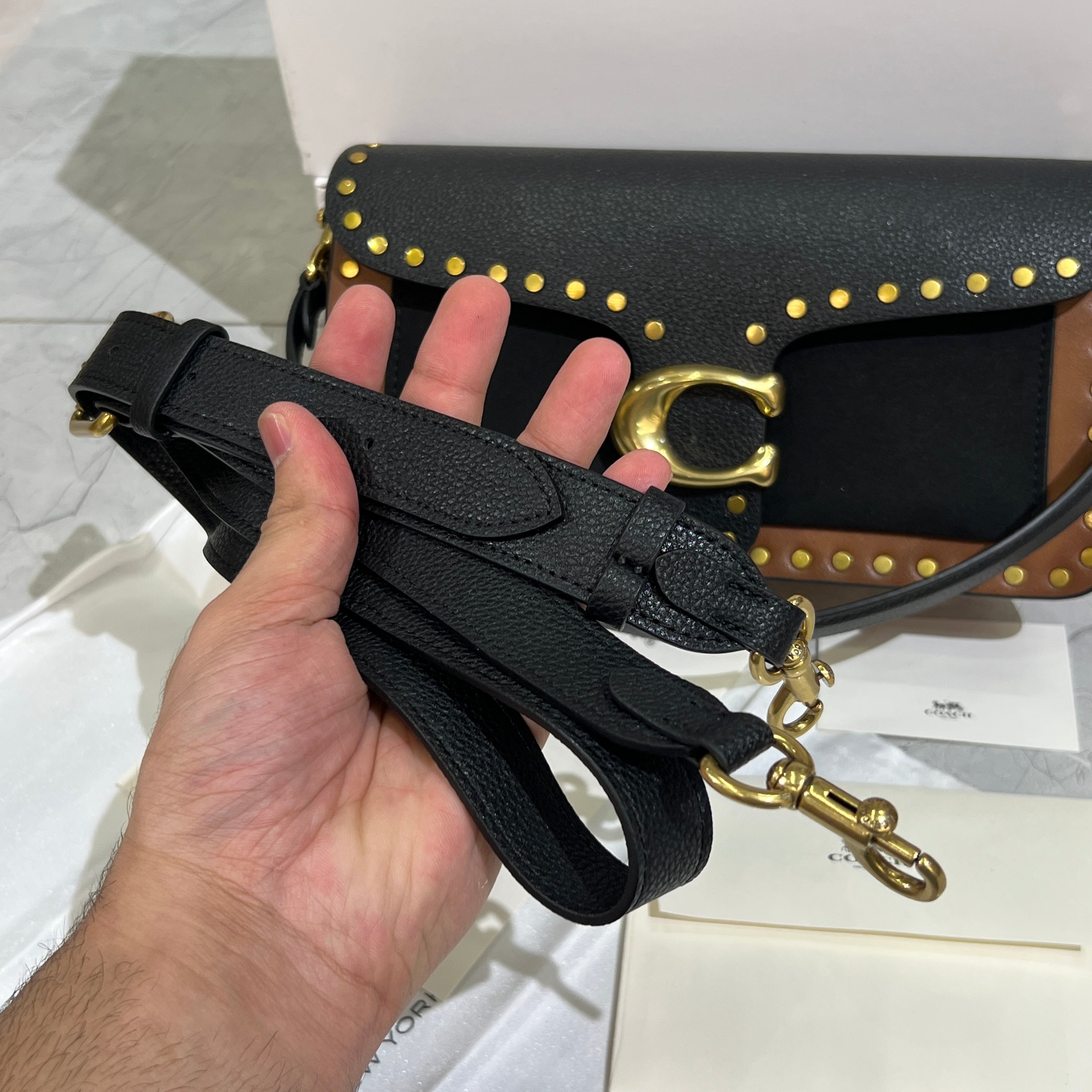 Branded Studded Bag