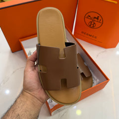 HERMES 'BROWN HIGH QUALITY SLIDE