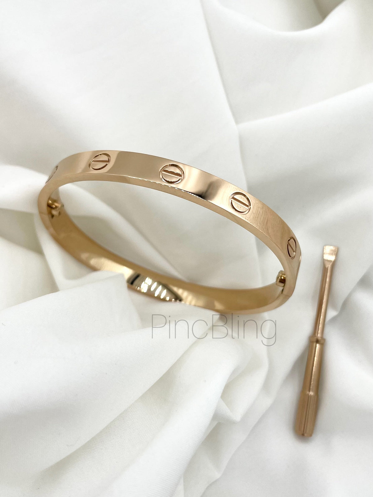 Rose Gold Screw Bracelet