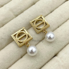 Square Pearl Earrings