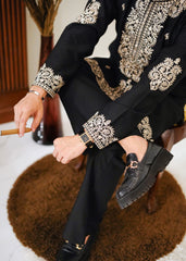 LUXURY BLACK EMBROIDERY KURTA