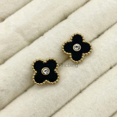 Midnight Floral Stud Earings