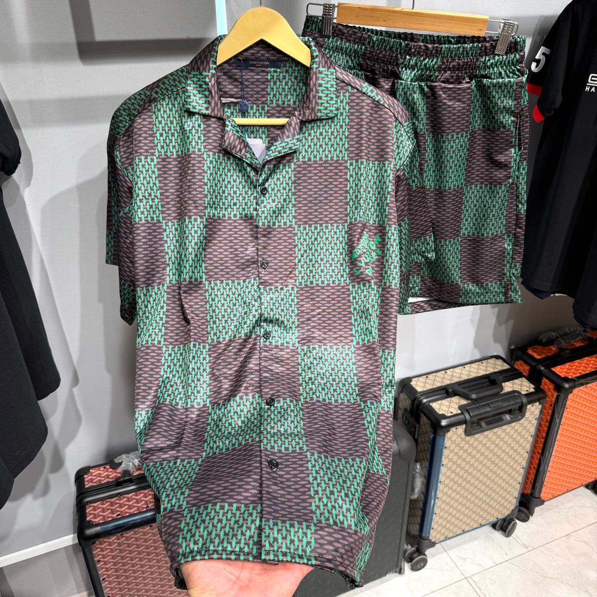 Turkish Shirt shorts set sws