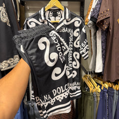 Turkish Shirt shorts set sws