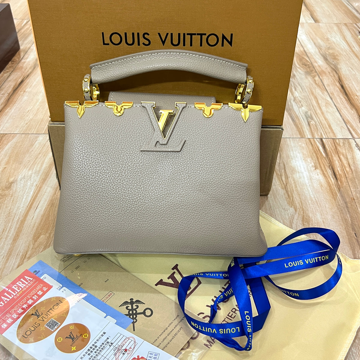 L-V High quality Ladies bag DOUBLE BOX LB03w