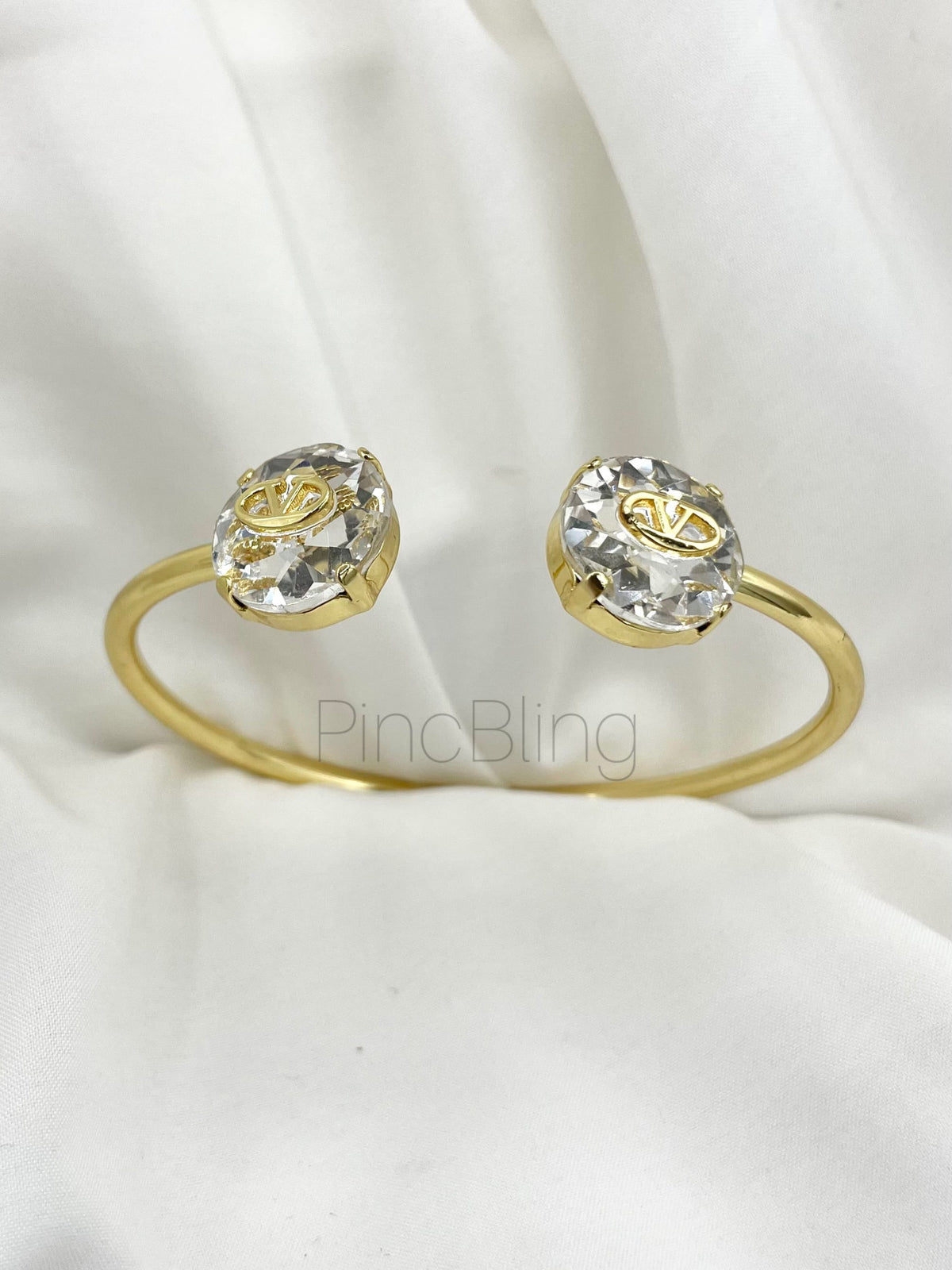 Gold Double-Stone Bracelet