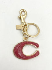 Sparkle Letter C Keychain