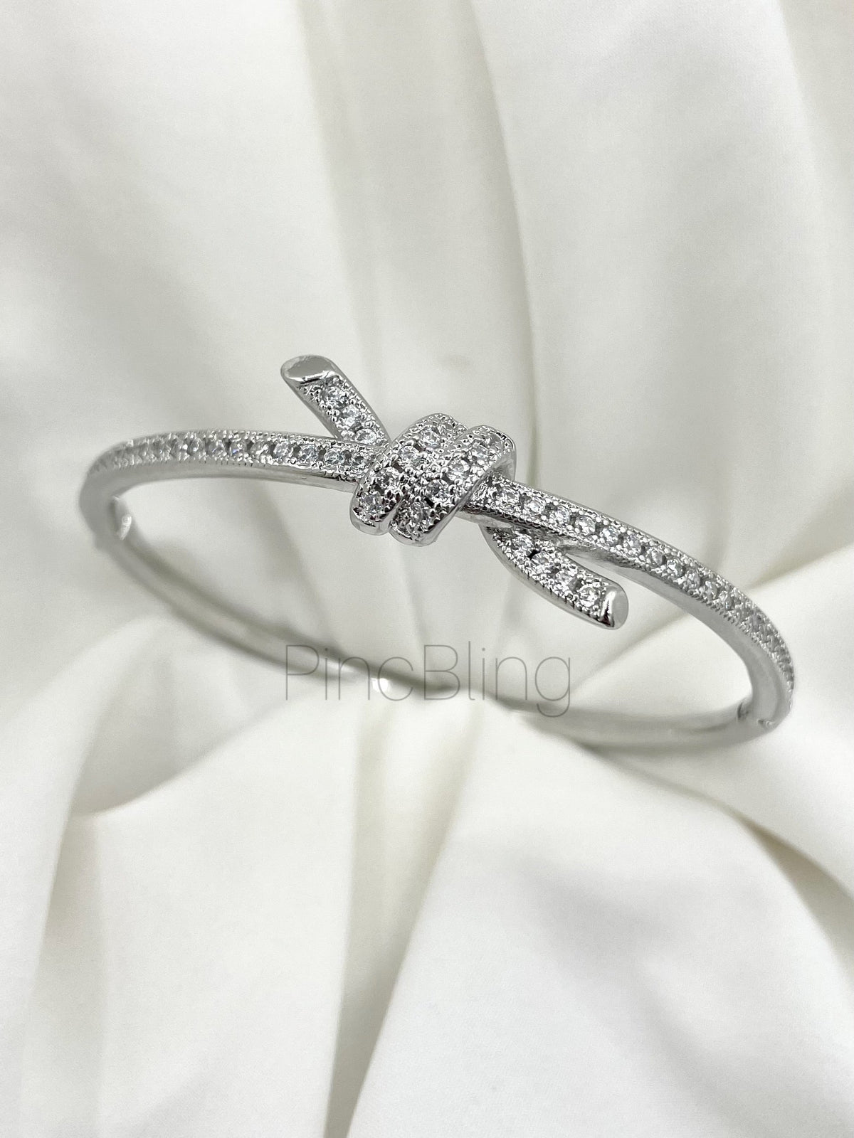 Silver double knot Bracelet