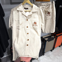 Turkish Shirt shorts set sws