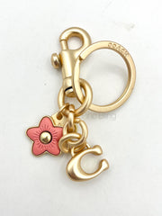 Flower & C Charm Keychain