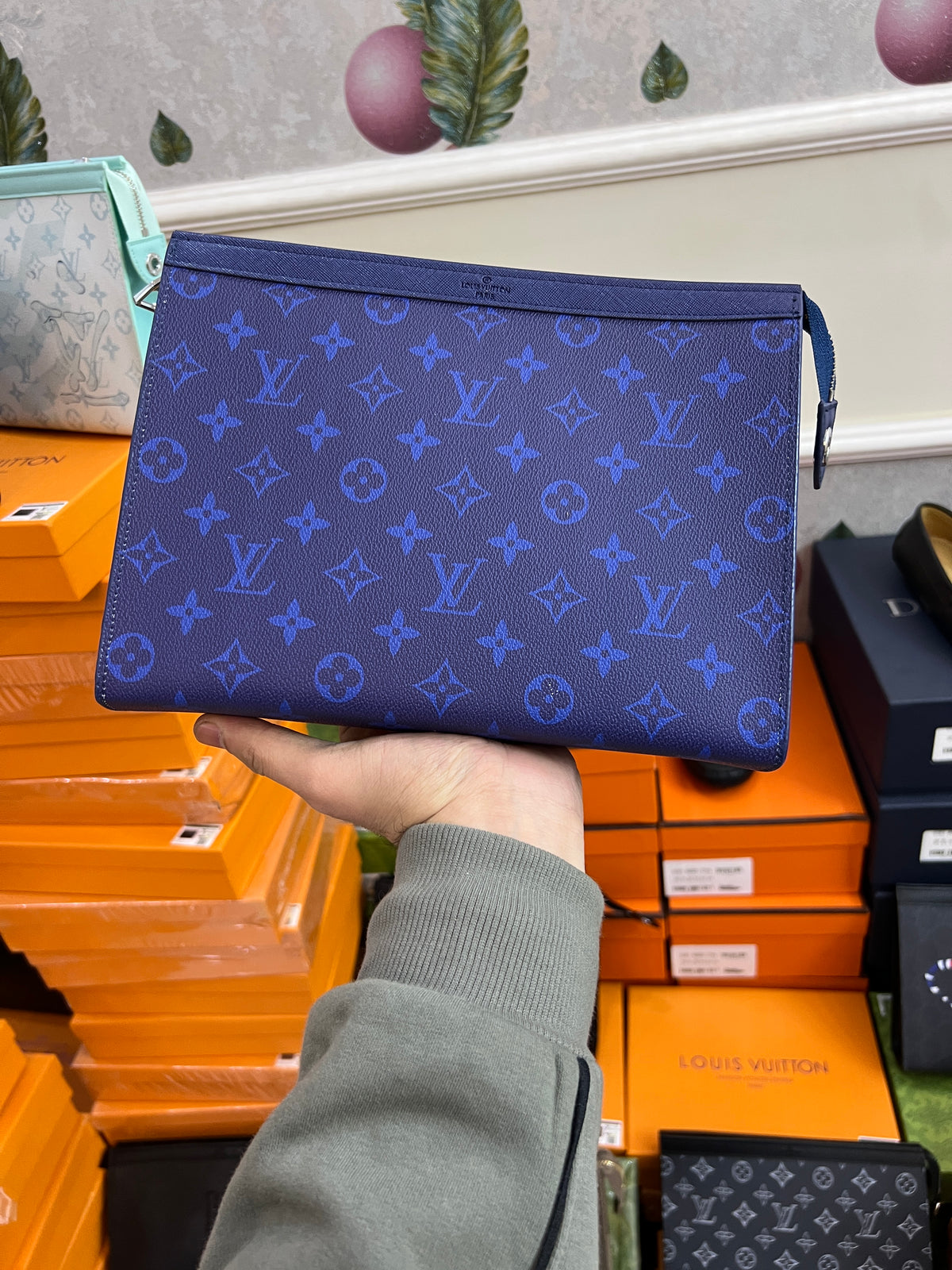 Trendy pouch premium Bag with box