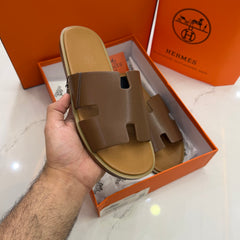 HERMES 'BROWN HIGH QUALITY SLIDE