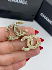 Textured Gold Earrings