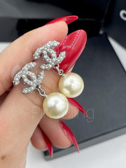 Crystal Pearl Earrings