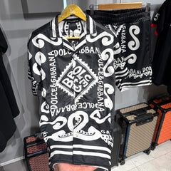 Turkish Shirt shorts set sws
