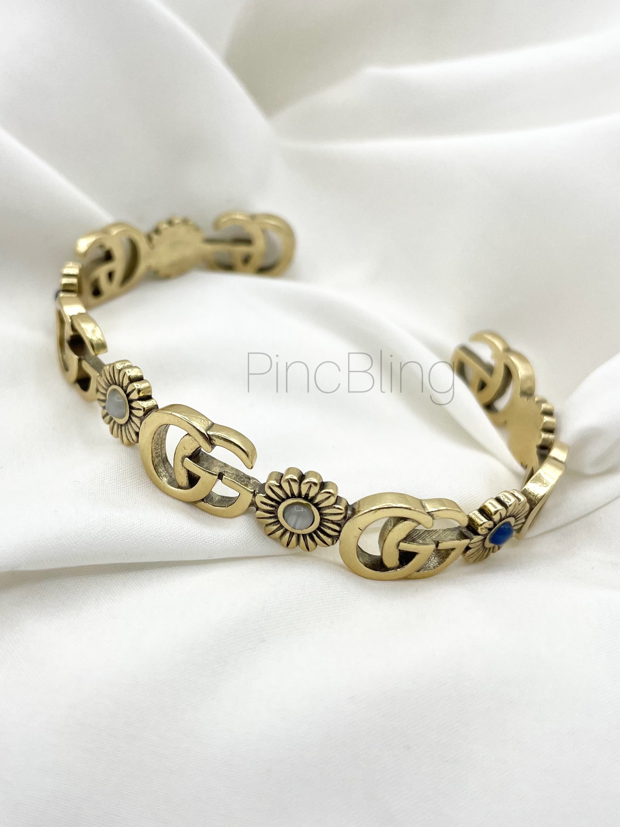 Gold Patterned Bracelet