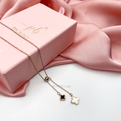 Double clover necklace