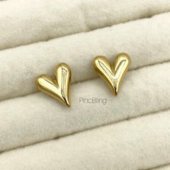Dainty Heart Drop Earings