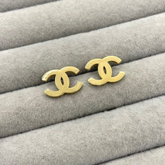 Iconic Letters Stud Earings