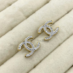 Crystal Duo Stud Earings