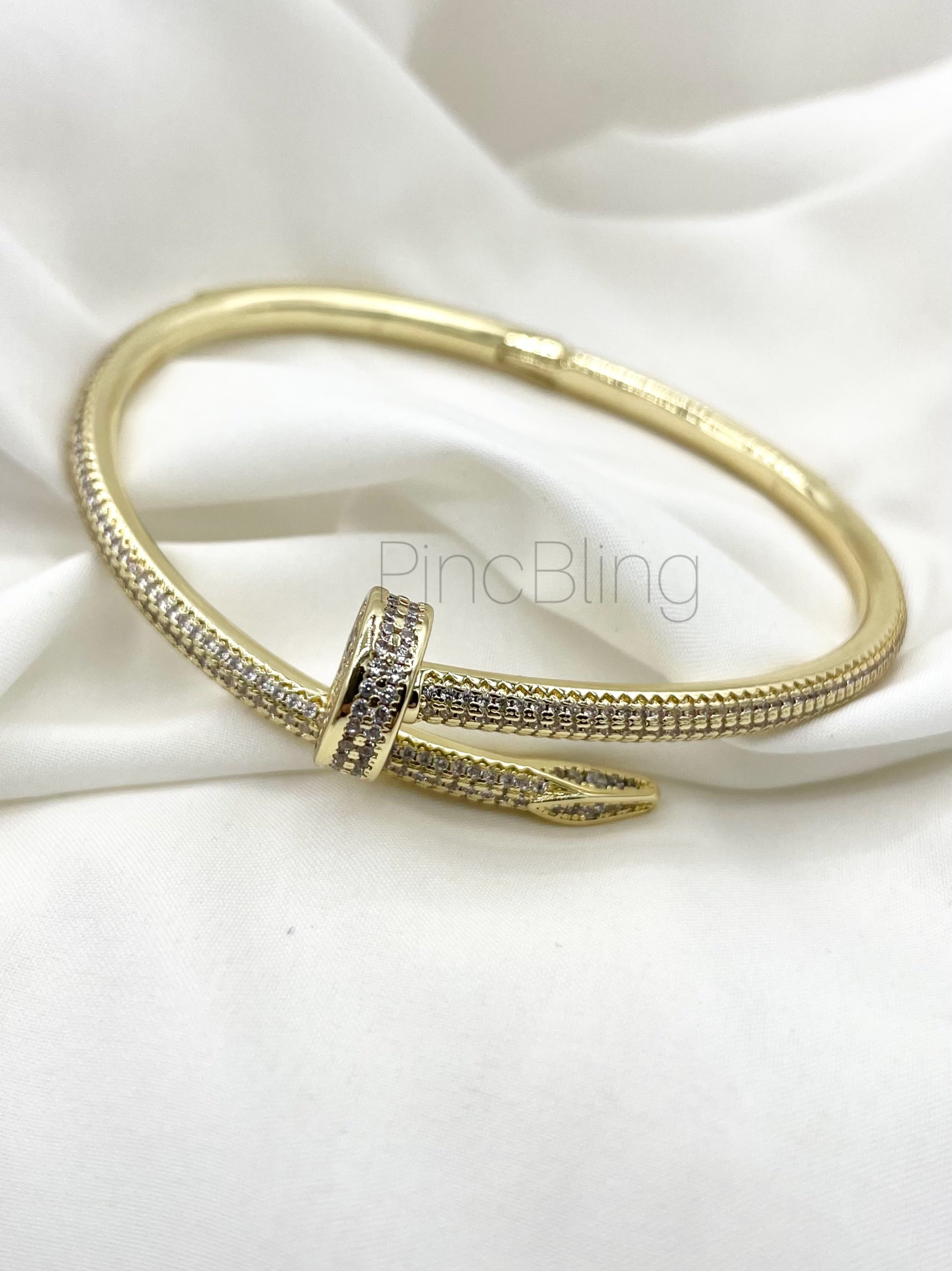 Gold Screw Bracelet