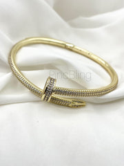 Gold Screw Bracelet