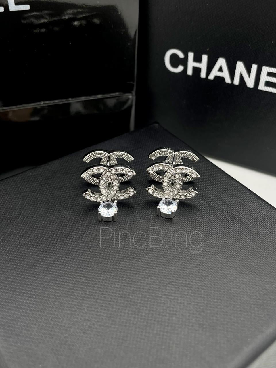 Crystal Double Drop Earrings