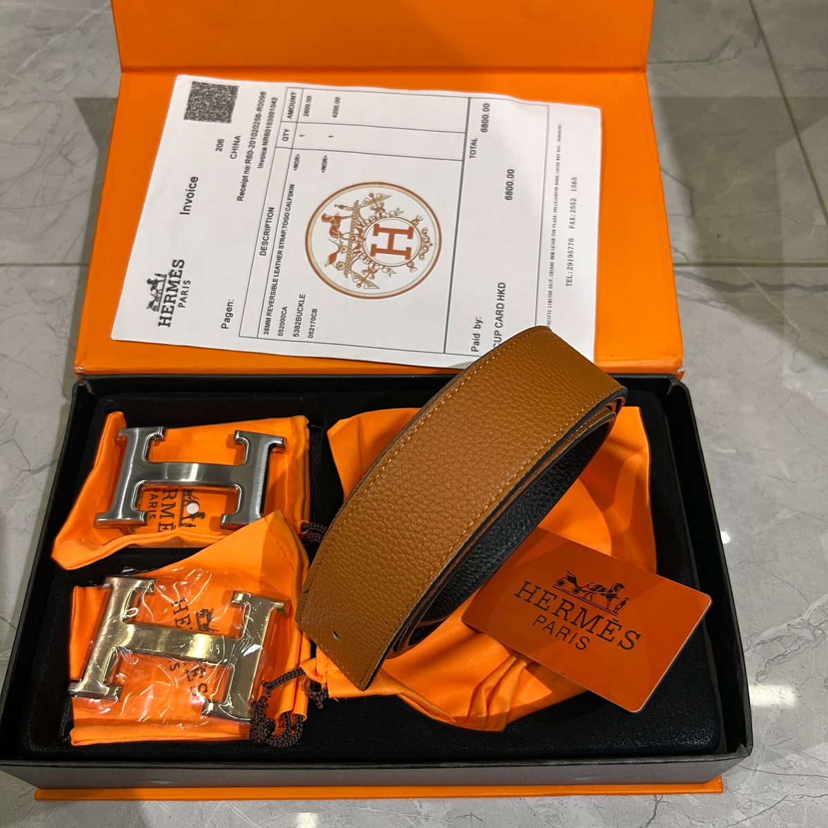 Hrms Wallet and belt Giftbox