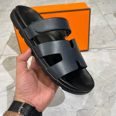 HERMES 'DNB LEATHER HIGH QUALITY SLIDE